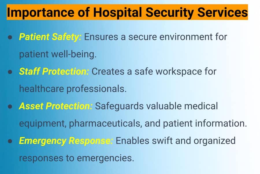 Importance of Hospital Security Services